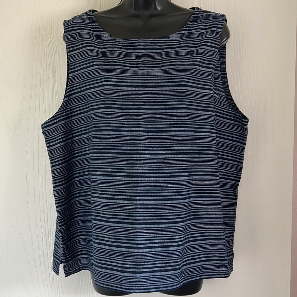 Eileen Fisher Cotton Linen Blend Tank